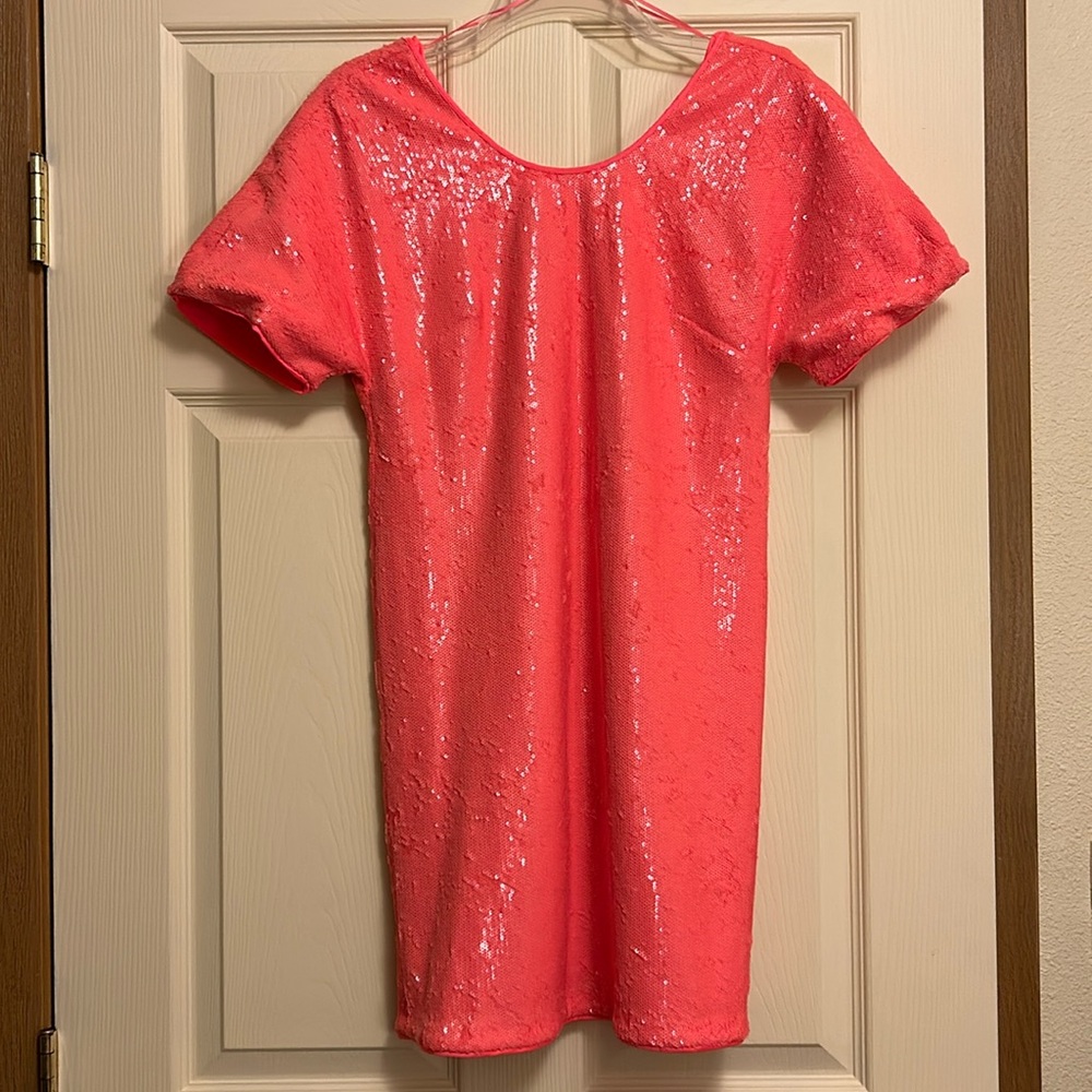 ARMANI EXCHANGE Sequenced Mini Dress Hot Pink Size 0 NWT